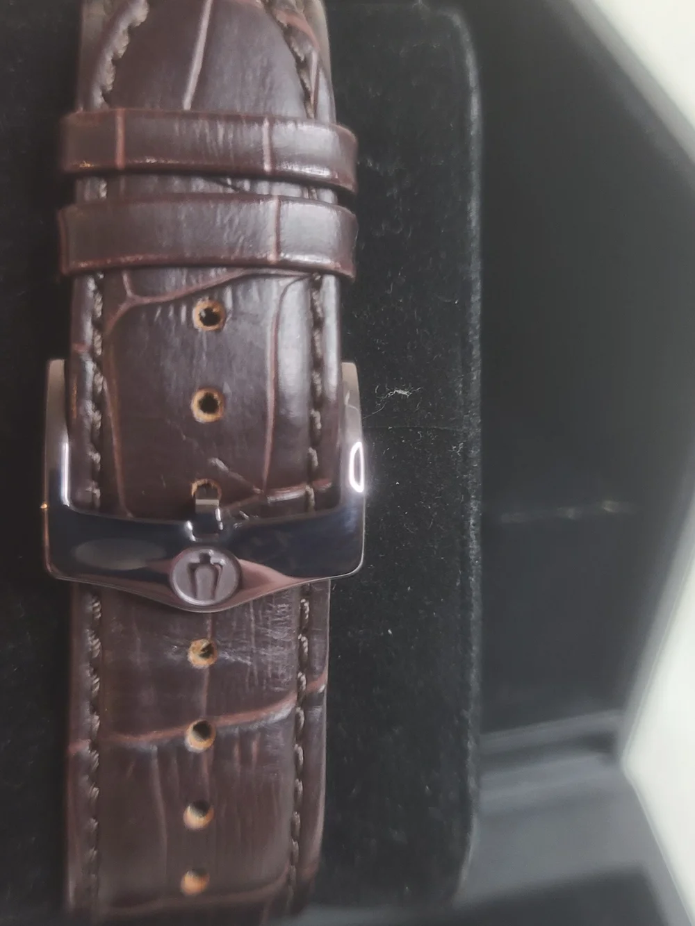 Bulova Men's Sutton Automatic Skeleton Brown Leather Watch 43MM 98A165